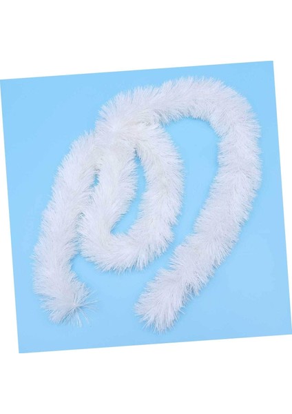 Yılbaşı Ağacı Süsleme 180 cm Kalın Sim Süsü Beyaz Noel Süsleme Garland Yılbaşı Süsü 5cm fiyatları