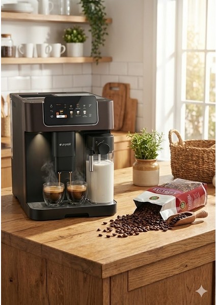 Imperium Barista 18 Farklı Kahve Seçeneği Tam Otomatik Espresso Makinesi - Dokunmatik Ekran - 19 Bar +2kg Kahve Em 9495