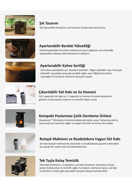 Imperium Barista 18 Farklı Kahve Seçeneği Tam Otomatik Espresso Makinesi - Dokunmatik Ekran - 19 Bar +2kg Kahve Em 9495
