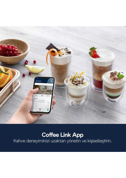 50’den Fazla Sıcak, Soğuk Kahve Eletta Explore Tam Otomatik Kahve Makinesi - Cold Brew - To Go Özelliği - Gümüş - 2kg Kahve ECAM450