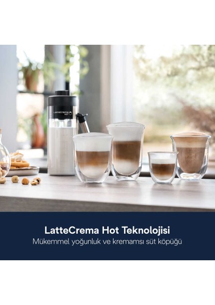 50’den Fazla Sıcak, Soğuk Kahve Eletta Explore Tam Otomatik Kahve Makinesi - Cold Brew - To Go Özelliği - Gümüş - 2kg Kahve ECAM450