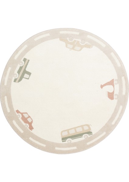 Zuma 01 Cream Multy Antialerjik Yapısıyla Özenle Üretilmiş Yıkanabilir Çocuk ve Bebek Halısı