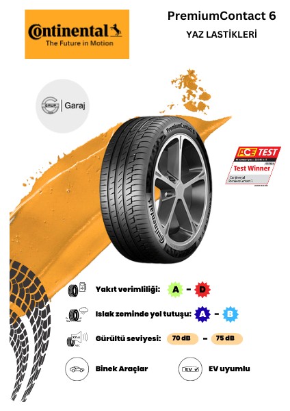 275/35R19 100Y Xl Continental Premiumcontact6 Ssr - 2024 Yaz ***grupgaraj Güvencesıyle***