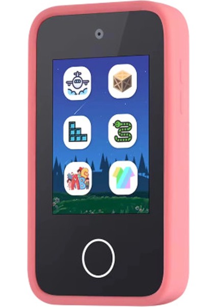 Telefon Modelli Çocuk Dijital Fotoğraf Makinası Çift Kameralı Dokunmatik Ekran 2.0 Ekran