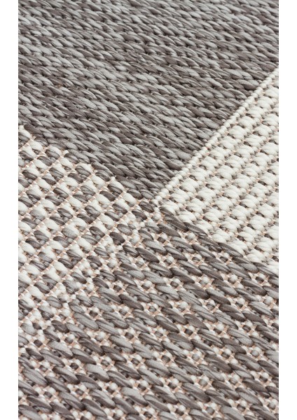 Samos 01 Grey Kaymaz Tabanlı Makine De Yıkanabilir, Silinebilir Mutfak Halısı Sisal Kilim modelleri