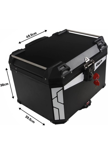 Gp Kompozit Üniversal 57 Lt. Alüminyum Motosiklet Çantası Siyah fiyatları