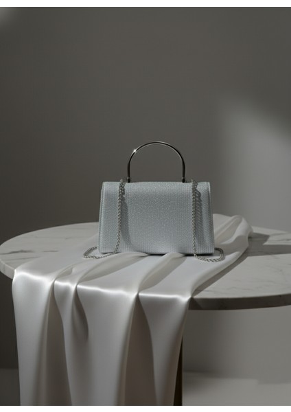 Simli Parlak Abiye Çanta (Simli Görünüm)(Beyaz - Altın - Açık Gümüş - Koyu Gümüş) fiyatları