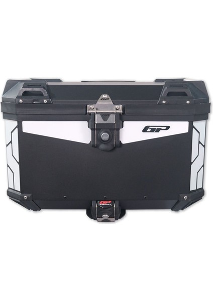 Gp Kompozit Üniversal 45 Lt. Alümiyum Motosiklet Çantası Siyah
