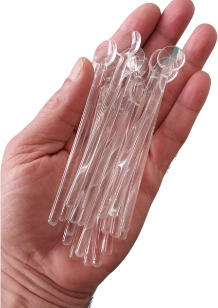 Ev Ofis Işyerinde Kullanımlık Kutulu 15 Adet Kahve,çay Kaşıkları, Cam Karıştırma Çubuk, Kahve Karıştırıcıları, Buzlu Çay Kaşığı, Çay, Baharat Şeker,hediyelik Için Cam Karıştırma KAŞIĞI,4,33INCH 11CM modelleri