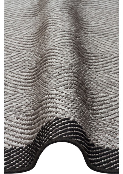 Samos 02 Dark Grey Kaymaz Tabanlı Makine De Yıkanabilir, Silinebilir Mutfak Halısı Sisal Kilim modelleri