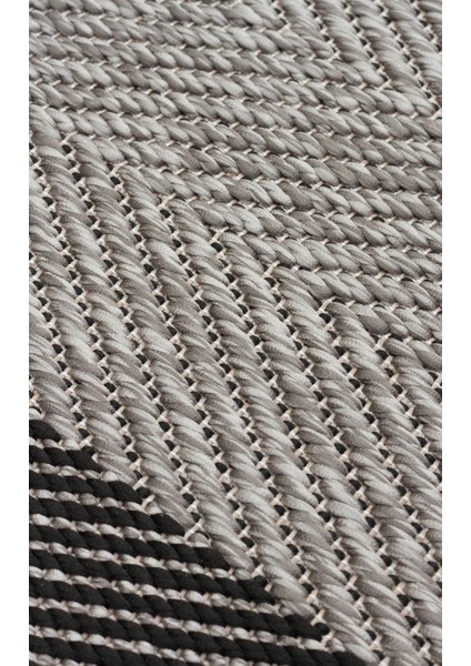 Samos 02 Dark Grey Kaymaz Tabanlı Makine De Yıkanabilir, Silinebilir Mutfak Halısı Sisal Kilim fırsatları