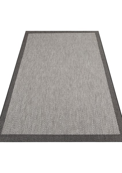 Samos 02 Dark Grey Kaymaz Tabanlı Makine De Yıkanabilir, Silinebilir Mutfak Halısı Sisal Kilim indirimleri