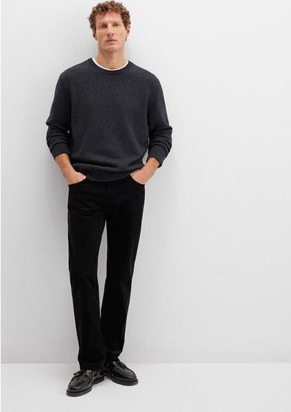 Lisbon Siyah Kadife Pantolon 0010039-30269