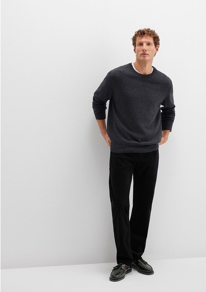 Lisbon Siyah Kadife Pantolon 0010039-30269