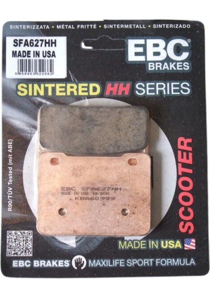 SYM Maxsym 400 Ön Fren Balatası Sinter EBC