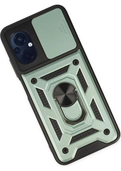 Xiaomi Poco M5 Kılıf Pars Lens Yüzüklü Silikon - Yeşil modelleri