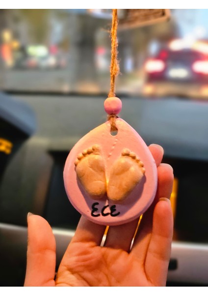 Dekoratif Yenidoğan Araba Süsü Dikiz Aynası Süsü Bebek Hediyelik