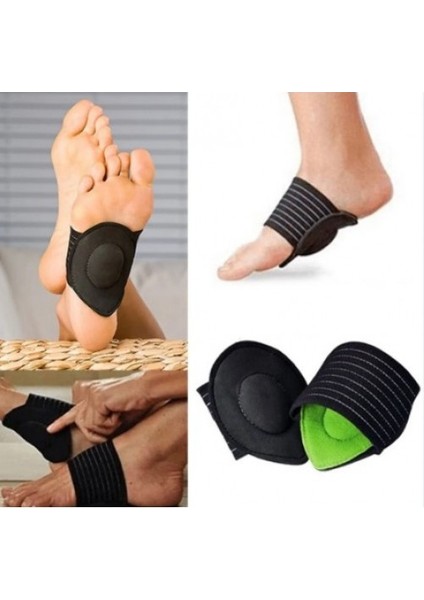 Siyah Ayak Boşluğu Destek Pedi Esnek Çift