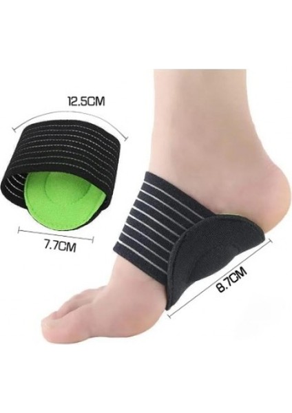 Siyah Ayak Boşluğu Destek Pedi Esnek Çift fırsatları