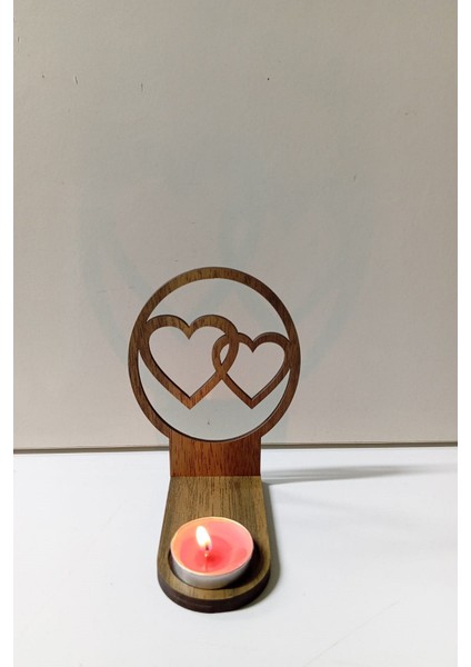 Kalp Figür Kahverengi Ahşap Mdf Kesim Gölge Mumluk Projeksiyon Biblo – Mum Hediyeli Ikall2 modelleri