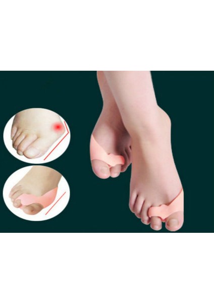 Ayak Parmak Koruyucu 2 Parmağa Geçen Set Ten Rengi