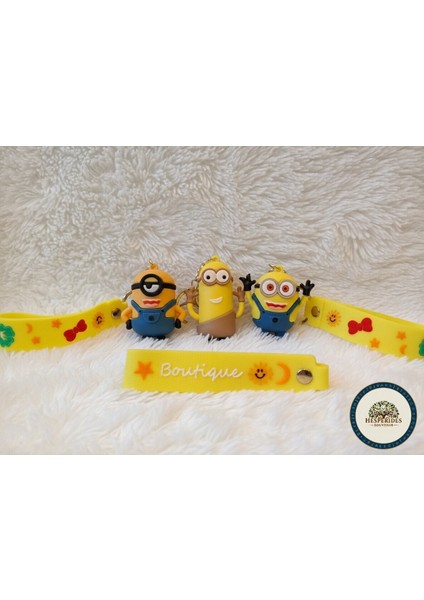 3,lü Anahtarlık Çizgi Karakter Minion’i