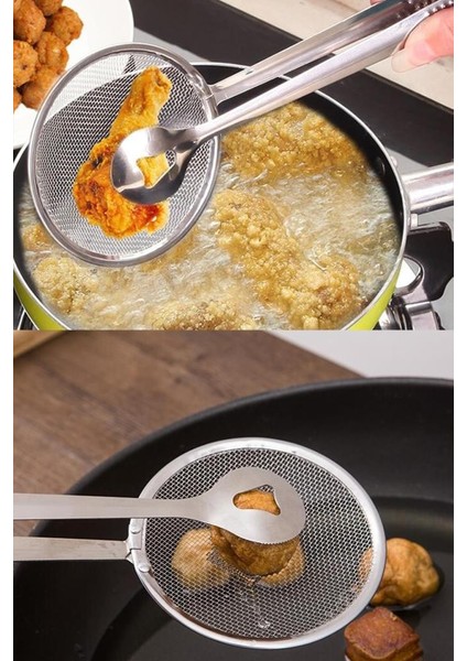 Süzgeçli Kızartma ve Haşlama Maşası Midi Boy fiyatları