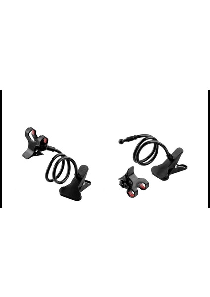 Akrobat Telefon Tutucu Spiral Gövdeli Oynar Başlıklı - Siyah modelleri