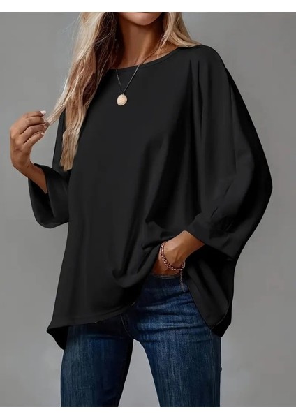 Kadın Truvakar Kollu Bisiklet Yaka Viskon Bluz fiyatları