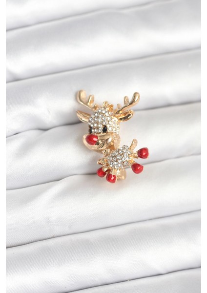 Erb Noel Geyiği Model Yılbaşı Temalı Broş
