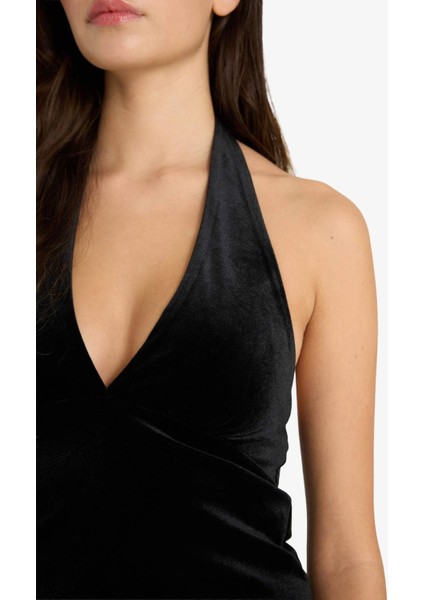 Fitted Halter Yaka Kadife Bluz G5871AX25WN fırsatları