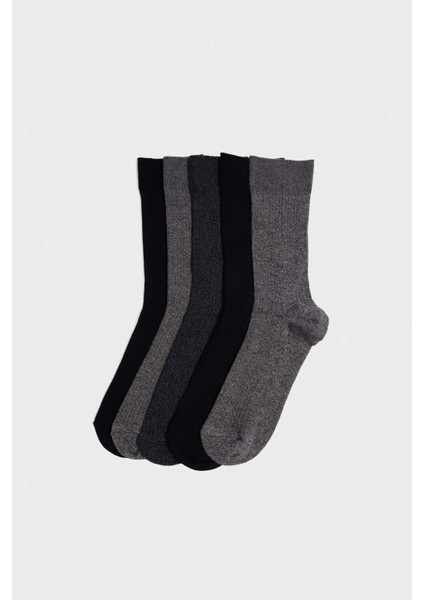 Erkek 5li Pamuklu Uzun ÇORAP G6519AXNS