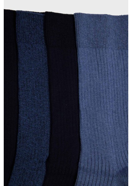 Erkek 5'li Pamuklu Uzun Çorap G6519AXNS fırsatları