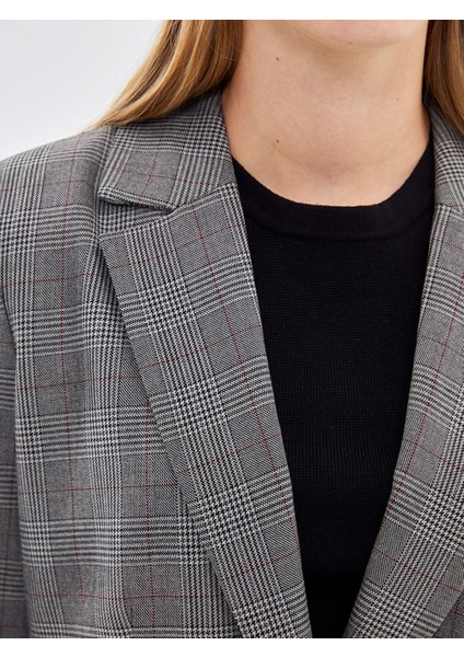 Yeni Sezon Ekose Kadın Blazer Ceket modelleri