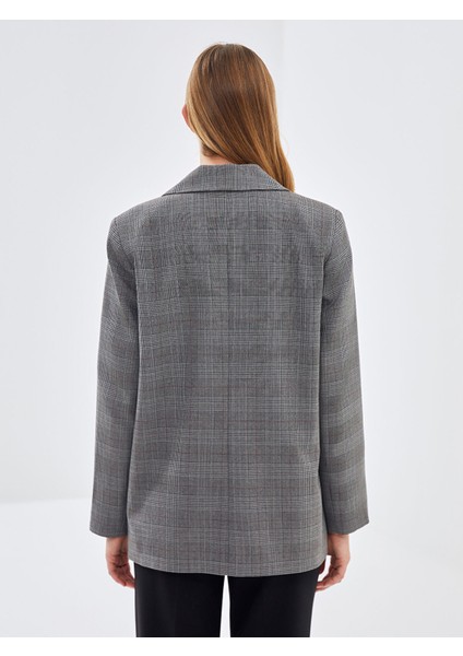 Yeni Sezon Ekose Kadın Blazer Ceket fırsatları