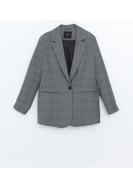 Yeni Sezon Ekose Kadın Blazer Ceket indirimleri