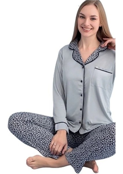Berna Collection Kadın Pijama Takımı Düğmeli Yumuşak Dokulu Esnek ve Modern Tasarım S/2xl fiyatları
