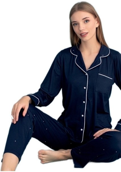 Berna Collection Kadın Pijama Takımı Düğmeli Yumuşak Dokulu Esnek ve Modern Tasarım S/2xl modelleri
