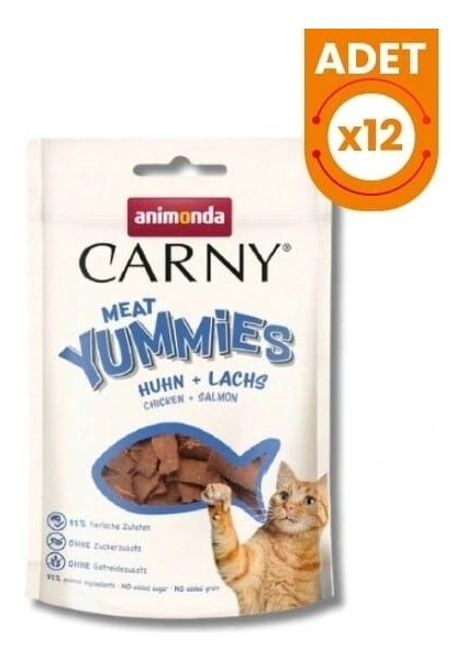 Carny Meat Tavuk Etli ve Somonlu Yetişkin Kedi Ödül Maması 1 Adet 50 gr indirimleri