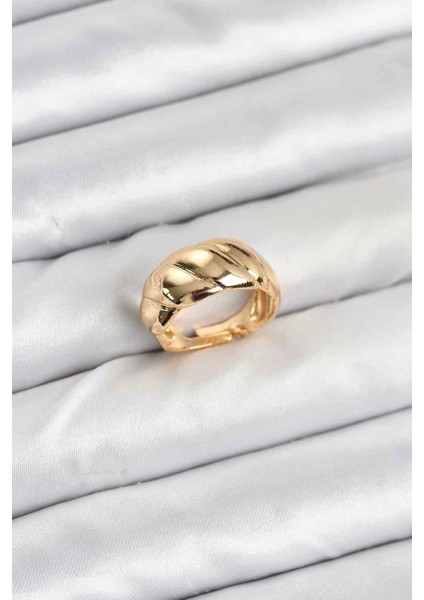 Gold Renk Bombeli Sarmal Yüzük