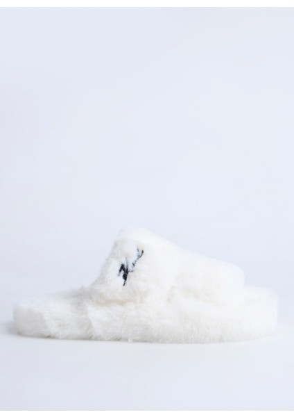 Beyaz Kadın Terlik KL80674WF1