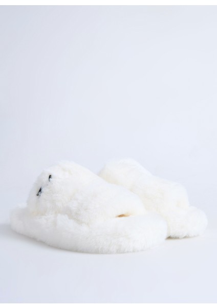 Beyaz Kadın Terlik KL80674WF1 fiyatları