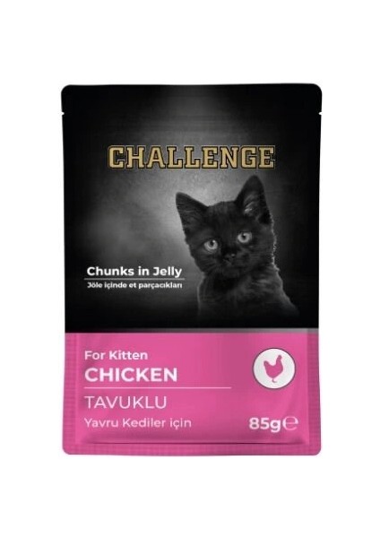 Tavuklu Pouch Yavru Konserve Kedi Maması 85 gr