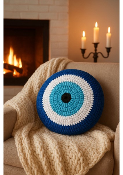 By Dilek Çetin Acessorry Ev Tekstili Nazar Boncuğu Kırlent Yastık modelleri