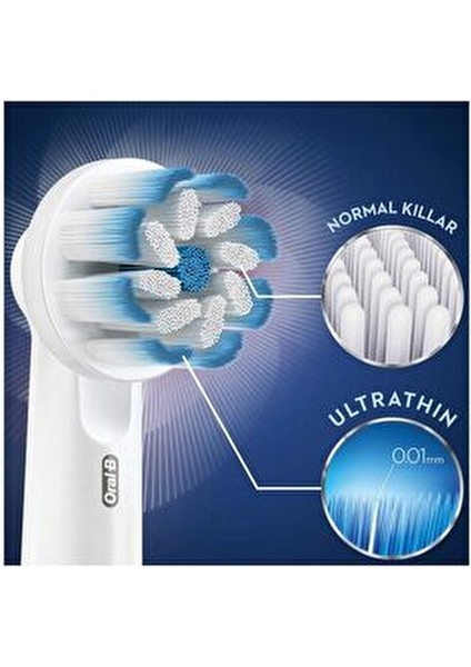 Sensitive 2'li Diş Fırçası Yedek Başlığı Yumuşak Kıllarla Hassas Temizlik Sağlar fırsatları