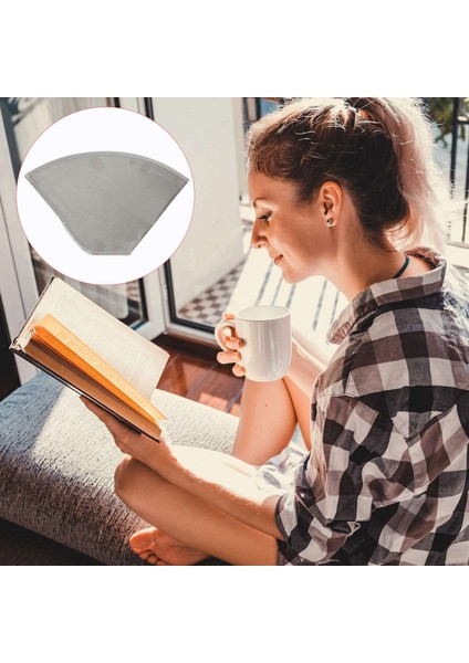 2x Yeniden Kullanılabilir Kahve Filtresi Paslanmaz Çelik Ince Örgü Kahve Filtresi Damla Konisi Kağıtsız Evrensel Kahve Filtresi (Yurt Dışından) fırsatları