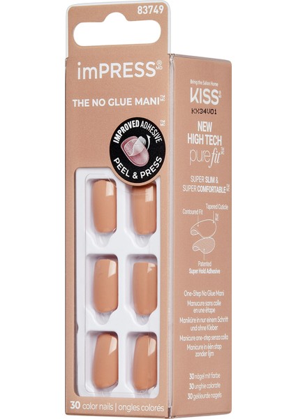 Color Kendinden Yapışkanlı Takma Tırnak Kısa Tarçın fırsatları