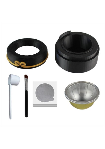 Vertuo Serisi Için Yeniden Kullanılabilir Kahve Kapsülü Dıcs/kapak 50 Pc ile Boş Kasa Boş Kasa (Yurt Dışından)