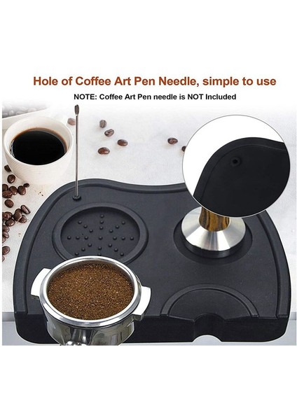 2pcs Espresso Kahve Tumpers Mat Silikon Kurcalama Tutucu Köşe Mat Pad Sıdlı Kısa Kurcalama Mat Kahve Takım Araçları (Yurt Dışından) indirimleri