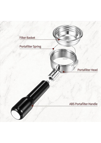 2pcs 58MM Dipsiz Portafilter 2 E61 Roket Faema Için Filtre Sepeti ile Ear Espresso Portafilter (Yurt Dışından) fiyatları